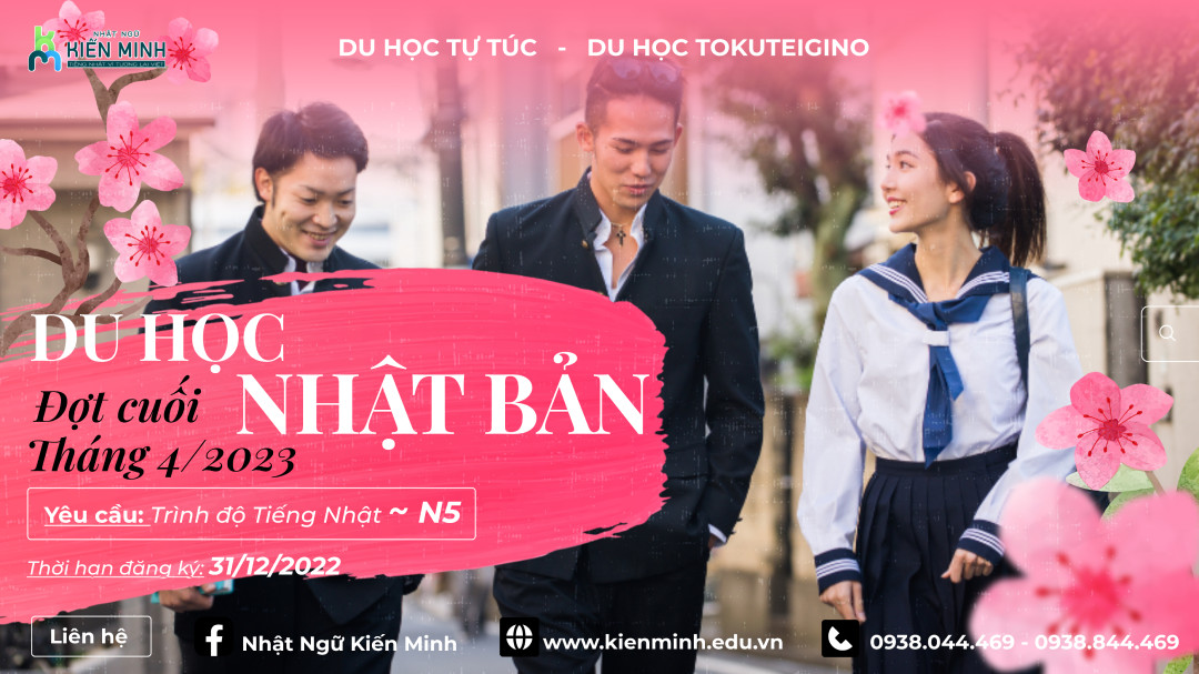 TUYỂN SINH DU HỌC KỲ THÁNG 4/2023 - TỶ LỆ ĐỖ COE 100%