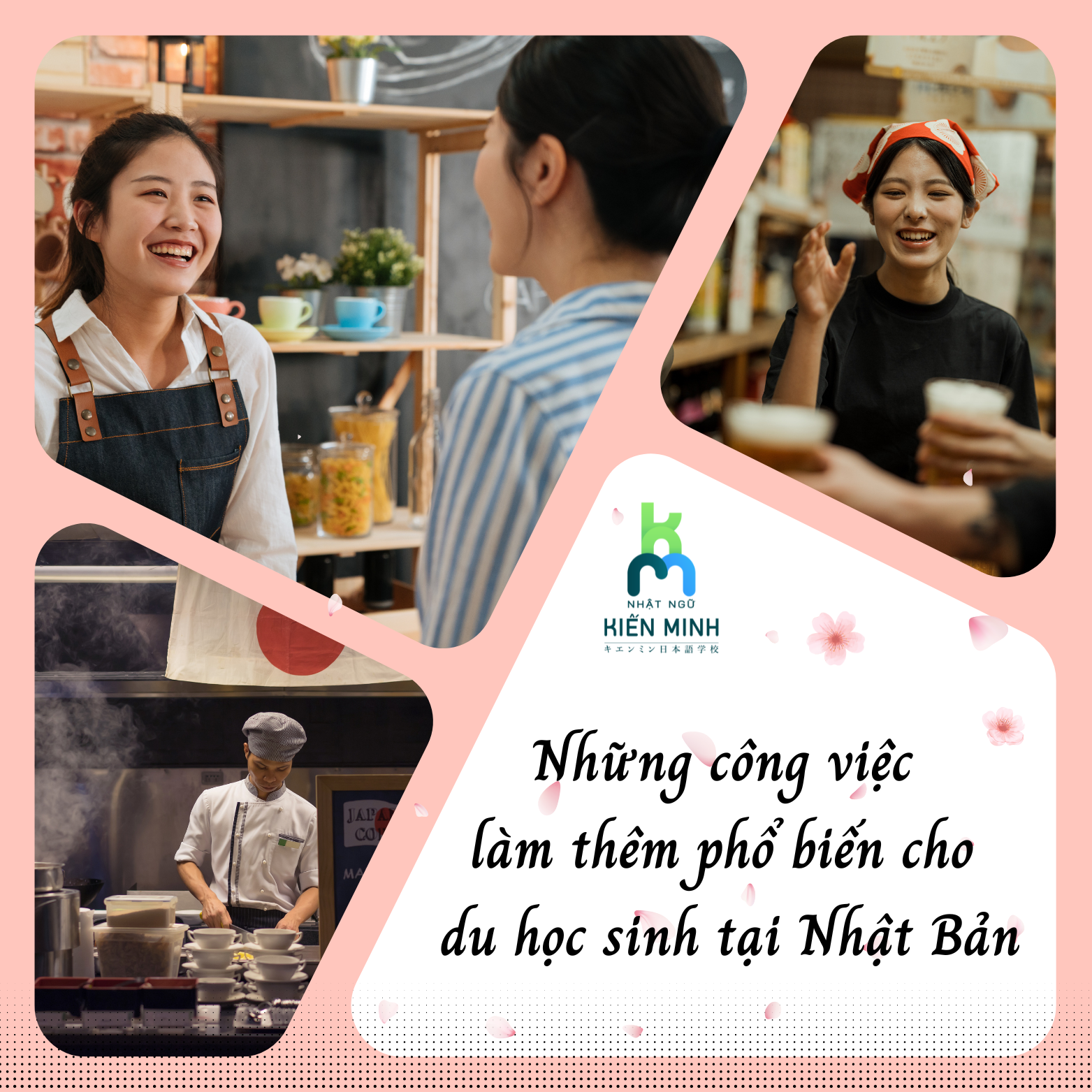 Những công việc làm thêm phổ biến cho du học sinh tại Nhật Bản