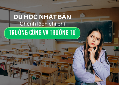 Du học Nhật Bản: Chênh lệch chi phí trường công và trường tư 