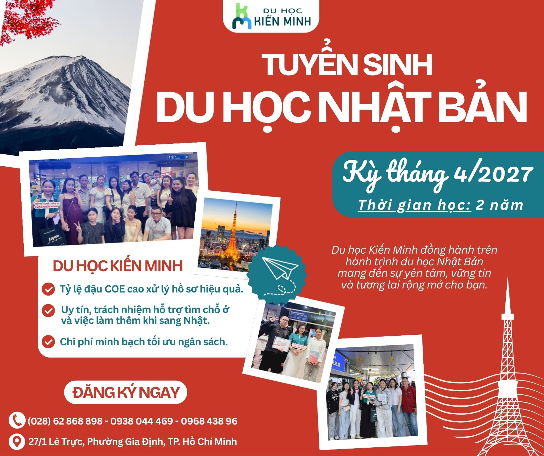 Tuyển sinh Du học Nhật Bản 2027: Kỳ tháng 4 - "Thời điểm vàng" để bứt phá