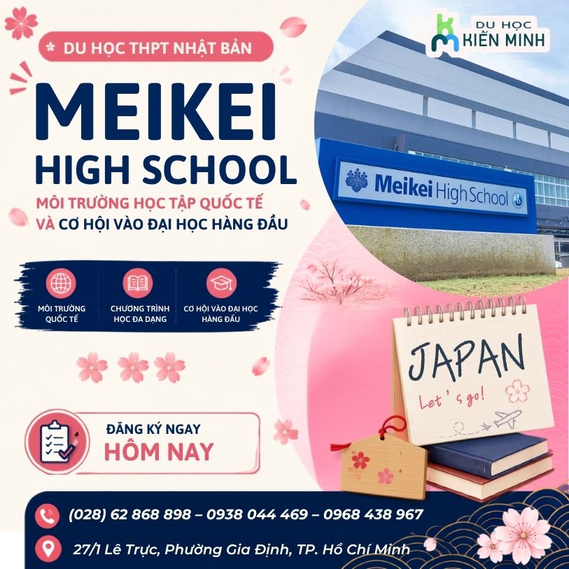 Du học THPT Nhật Bản tại Meikei High School – Môi trường học tập quốc tế và cơ hội vào đại học hàng đầu