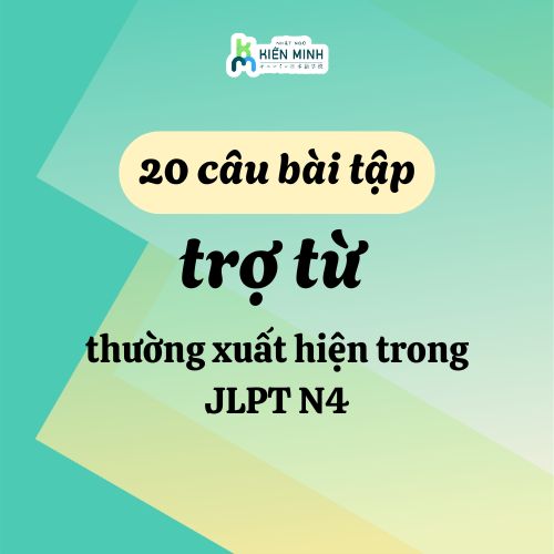 20 CÂU BÀI TẬP TRỢ TỪ THƯỜNG XUẤT HIỆN TRONG JLPT N4